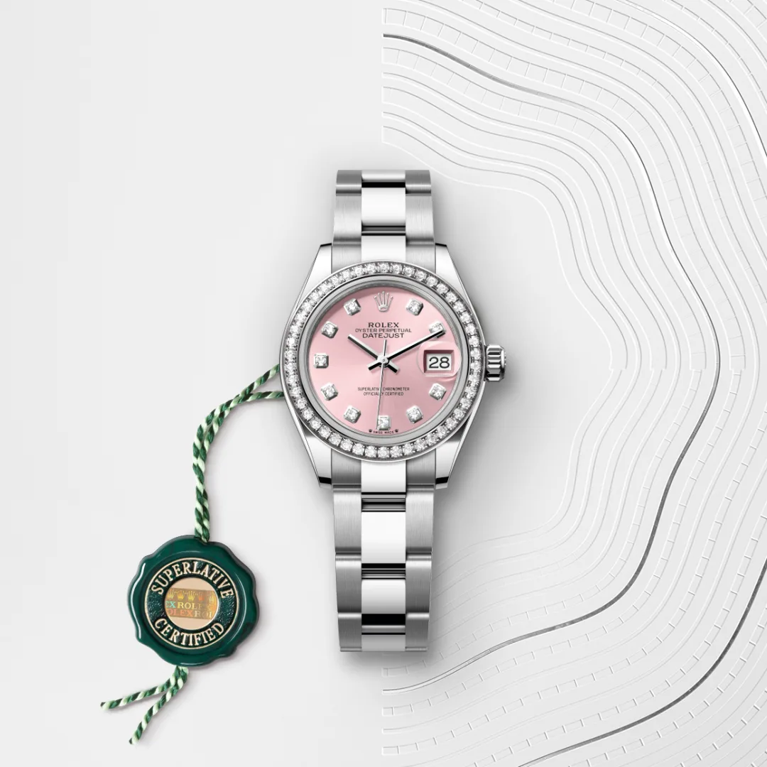 Rolex Lady-Datejust腕錶白色黃金鋼（蠔式鋼與白色黃金的組合）款，M279384RBR-0004 - 永新鐘錶